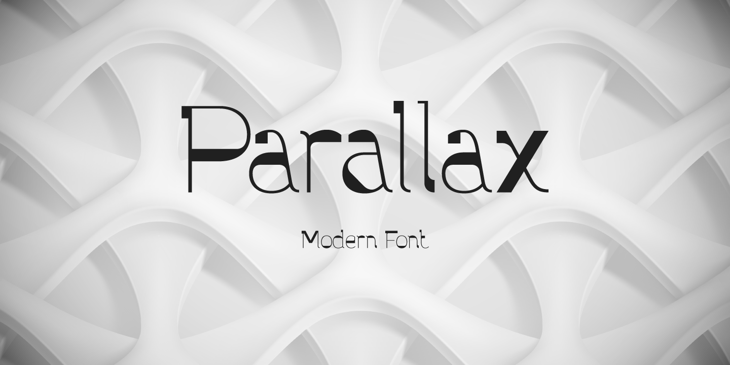 Schriftart Parallax